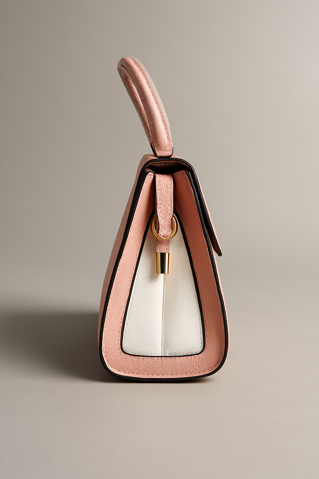 মডার্ন পিঙ্ক ফ্ল্যাপ-ওভার টোটে ব্যাগ - ট্রেন্ডি উইমেন'স ডেটি টাইম/পার্টি হ্যান্ডব্যাগ (Modern Pink Flap-Over Tote Bag - Trendy Women's Daytime/Party Handbag)