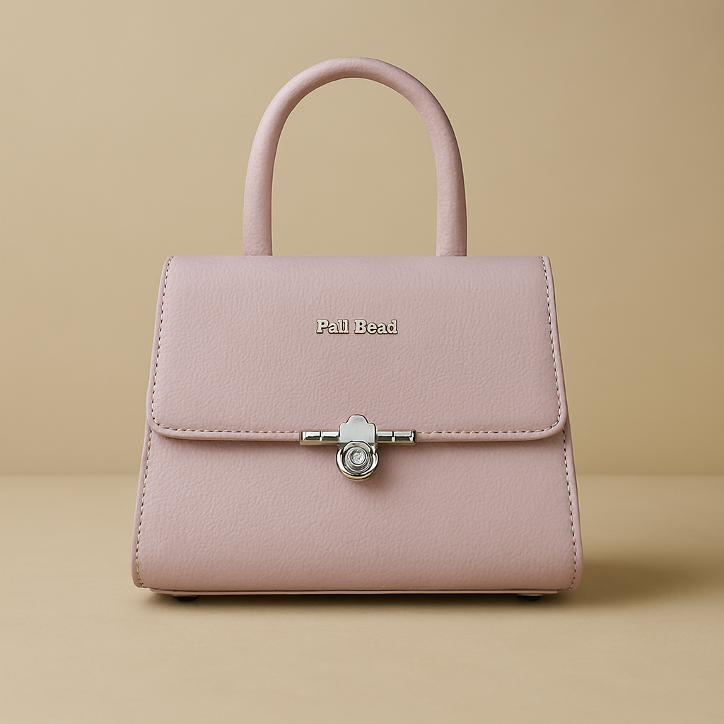 মিনি হ্যান্ডব্যাগ - হালকা গোলাপি Mini Top-Handle Bag for Women - Light Pink