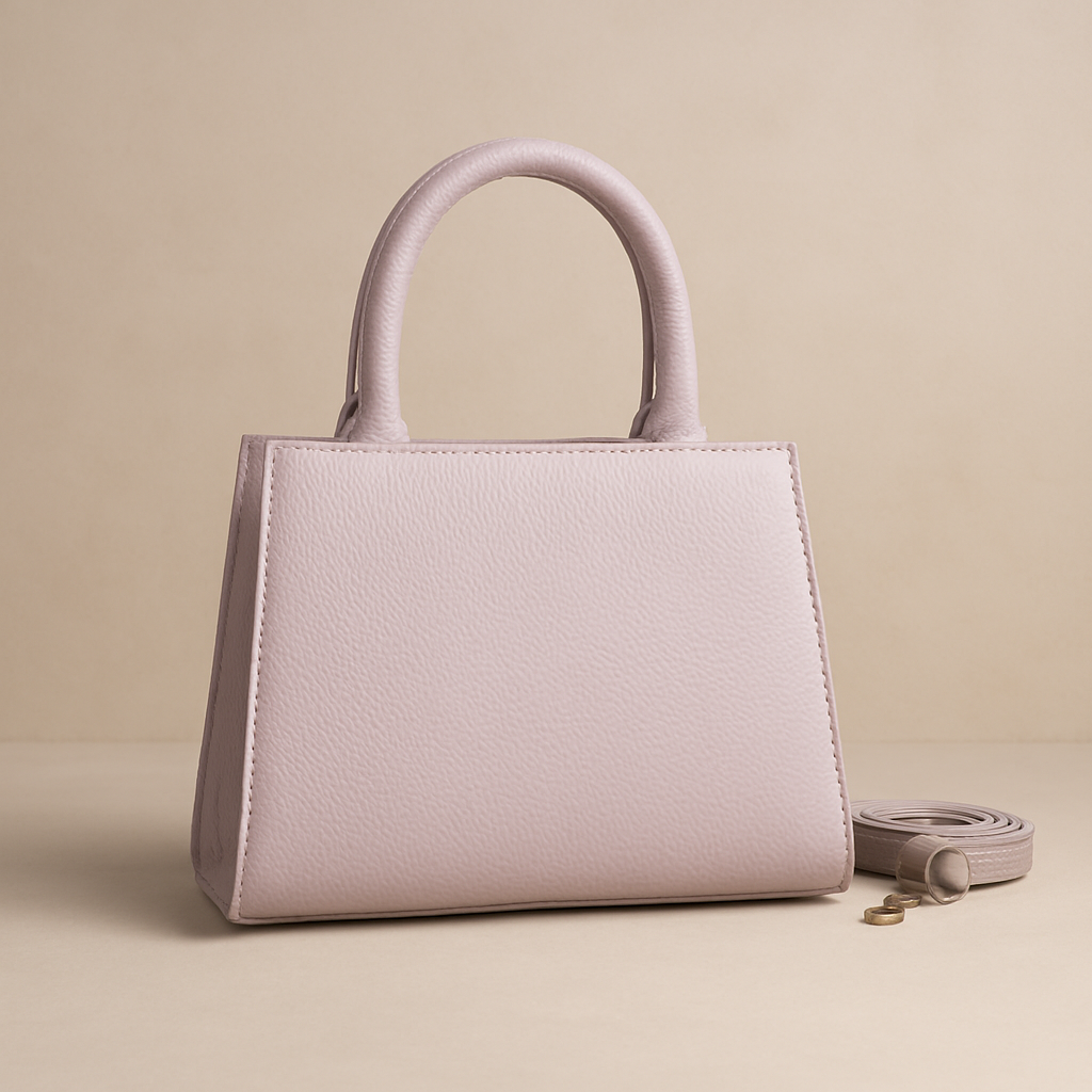 মিনি হ্যান্ডব্যাগ - হালকা গোলাপি Mini Top-Handle Bag for Women - Light Pink