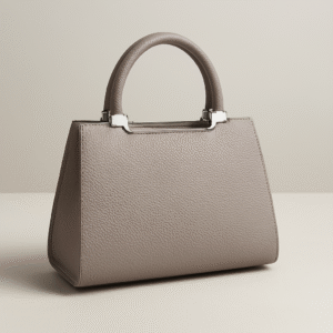 ধূসর টপ-হ্যান্ডেল হ্যান্ডব্যাগ এবং ক্যাট চার্ম Grey Top-Handle Handbag with Cat Charm