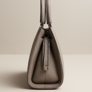 ধূসর টপ-হ্যান্ডেল হ্যান্ডব্যাগ এবং ক্যাট চার্ম Grey Top-Handle Handbag with Cat Charm